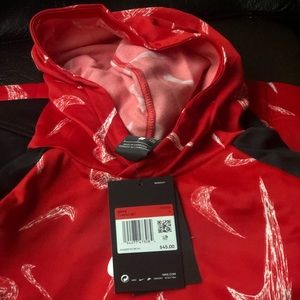 Red Nike Hoodie.  New with tags.